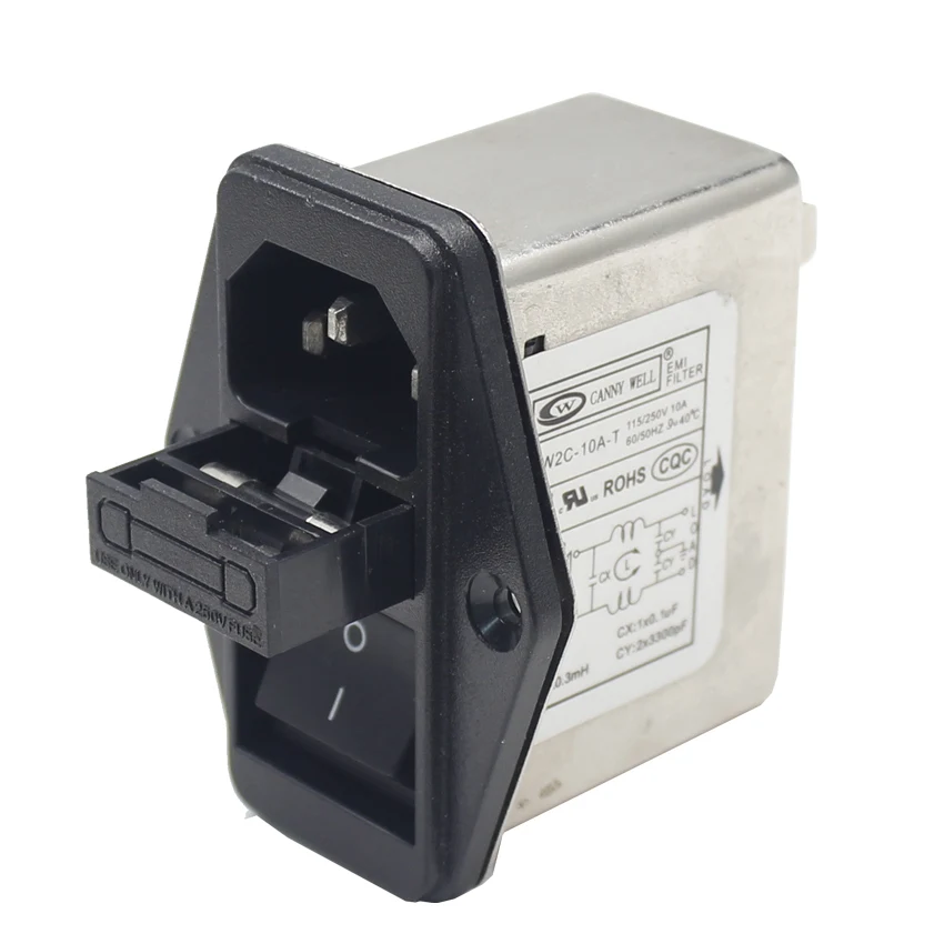 

(1 Pack）10A 250V Yunpen Line Noise Medical EMI Noise Filters With Switch And Socket