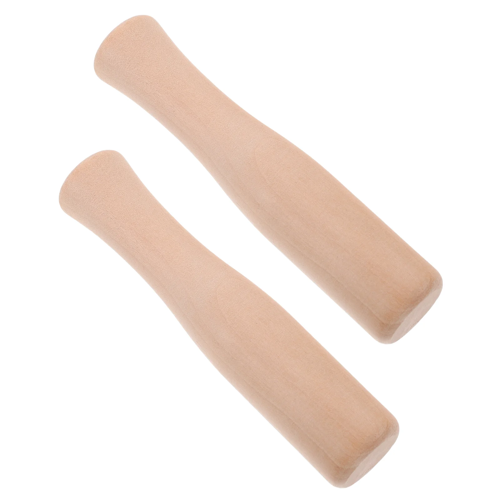 2 Pcs Garlic Sauerkraut Pounder Smasher Rocker Food Wooden Pestal Fermenting Supplies Baby