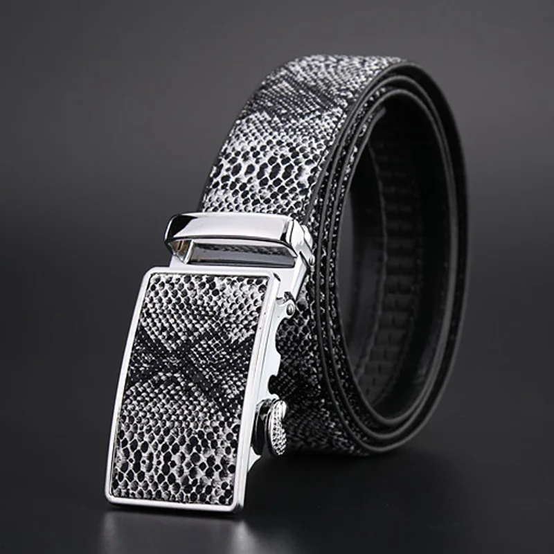 

New Hot Ceinture Mens Belts Luxury Designer high Quality Genuine Leather Snake Belt for Men Automatic buckle Strap