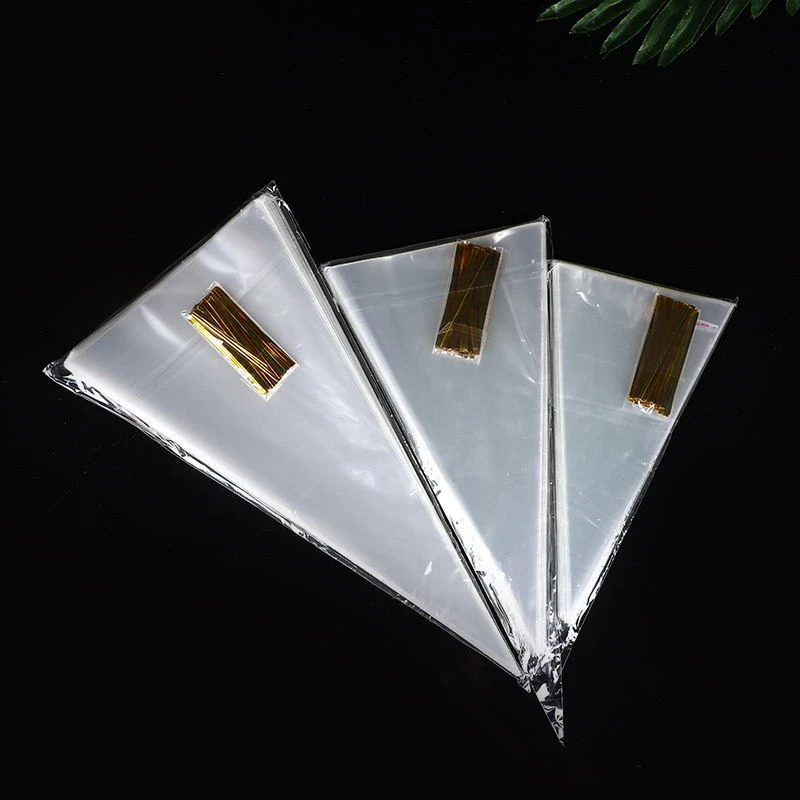 

500 шт., Пластиковые Треугольные пакеты для упаковки попкорна