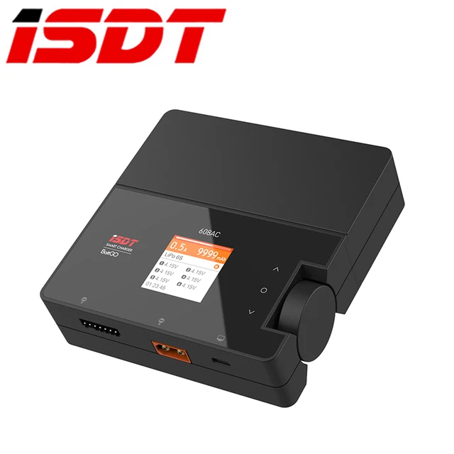 ISDT 608AC AC 50W DC 200W 8A BattGo Smart Battery Charger Discharger with Detachable Power Supply 1
