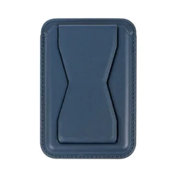 Anti - Theft Leather Card Holder Wallet Case - Elegant & Secure Phone Accessory (Deep blue)