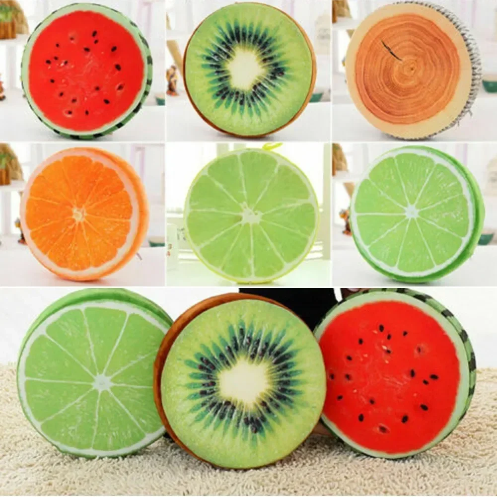 1PC Cushion Garden Chair Cover Floor Fruit Shape Round Decoration Single Pattern Head Pillow Lint-free