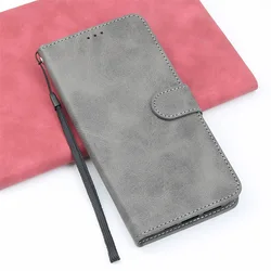 Luxury Leather Wallet Case with Magnetic Flip & Card Slot - Galaxy Note 10 Lite (Gray)