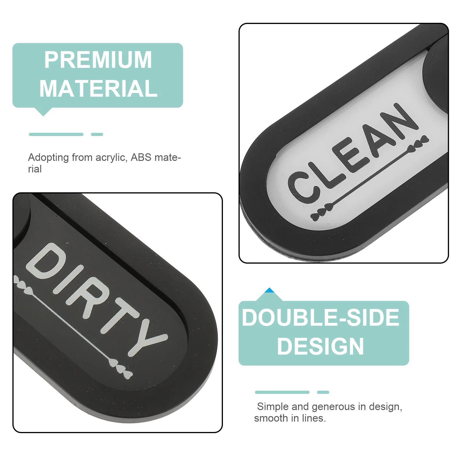 Dishwasher Magnet Oval Clean Dirty Sign Magnetic Non-Scratching Sliding Indicator Replacement Clean Dirty Dishwasher Sticker magnetic sticker magnetic fridge stickers dishwasher magnet