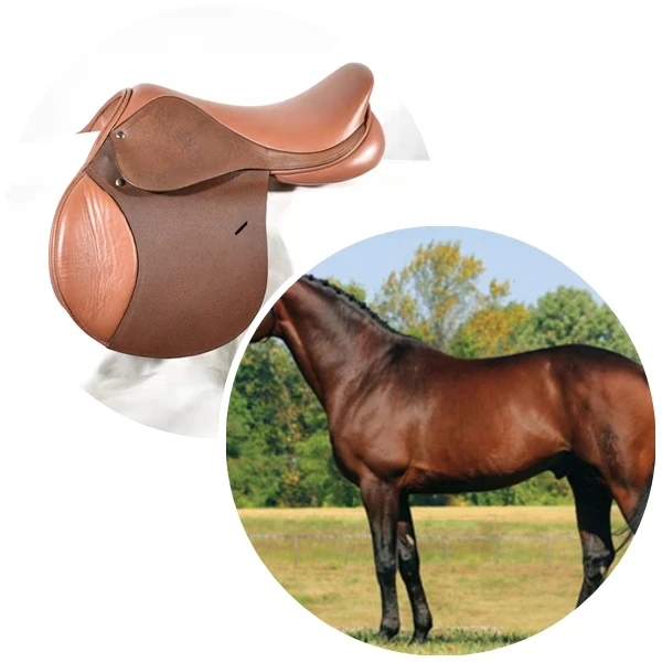 saddles for horses Synthetic Cover Leather Horse Saddles Pad for sale