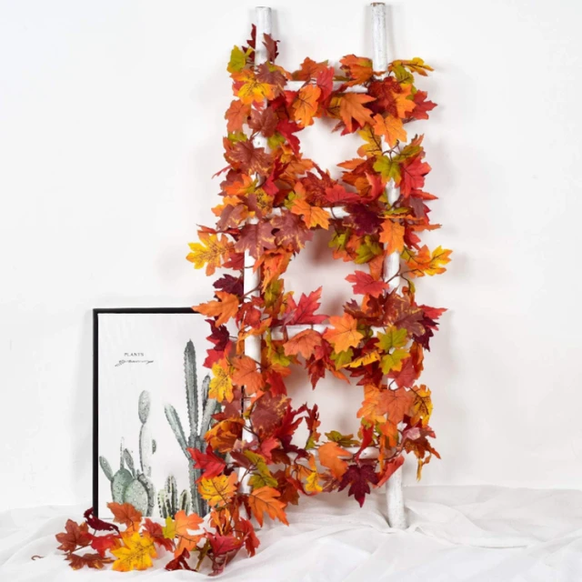 180CM Autumn Artificial Maple Leaf Garland 2