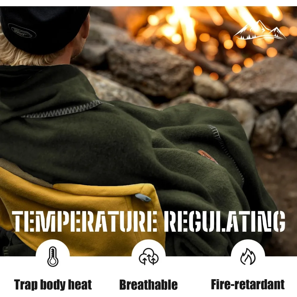 Heavy Wool Camping Blanket 5