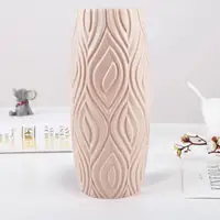 Nordic PP Flower Vase Plastic Vase Unbreakable Vases Home Decor European Imitation Rattan Pot Simplicity Basket Arrangement 1