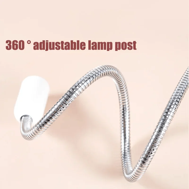UV LED Nail Light for Drying Gel Nail Polish Clip-On Flexible Desk Nail Lamp with USB Portable Nail Dryer Manicure Salon Tool 4