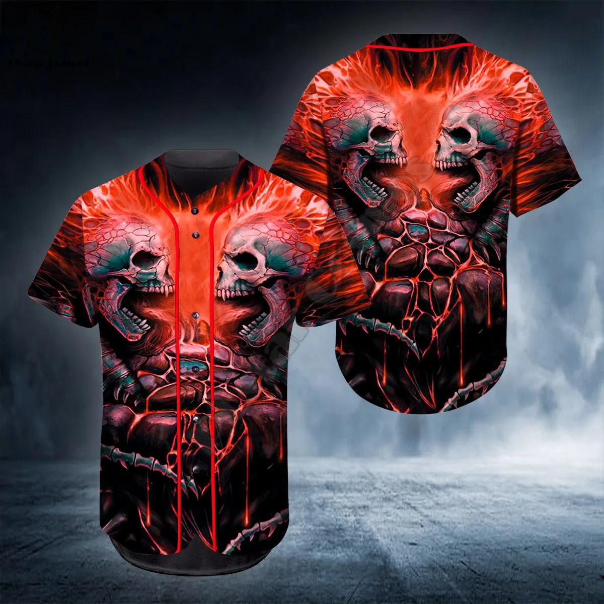 PLstar Cosmos Pray Skull Baseball Jersey Shirt Baseball Shirt 3D All Over Printed Shirts hip hop Tops Love Skull Gift