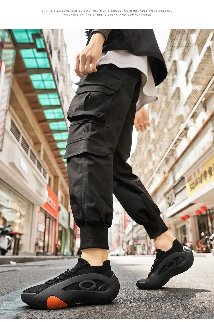 New 2025 Men's High-End Summer Shoes Trendy Versatile Mesh Breathable Thick Bottom Youth Running Sports Casual Shoes
