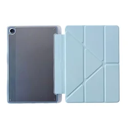 Universal Tablet Protective Cover with Pen Holder and Y - Shaped Folding Design - S11 11 inch 2025 (Light Blue)