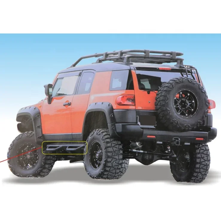 side step running board for FJ Cruiser 2007+ accessories Nerf side step bar for FJ Cruiser auto body parts custom