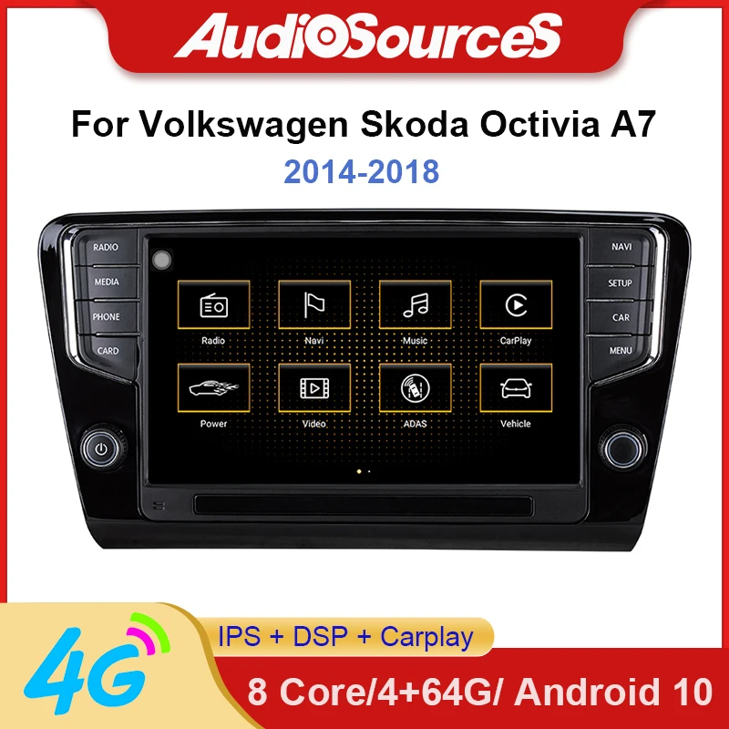 Car Audio Multimedia Player Gps Radio For Skoda Octavia Built In Canbus  ,4g,dvd Loader,support Mfd Display - Car Multimedia Player - AliExpress
