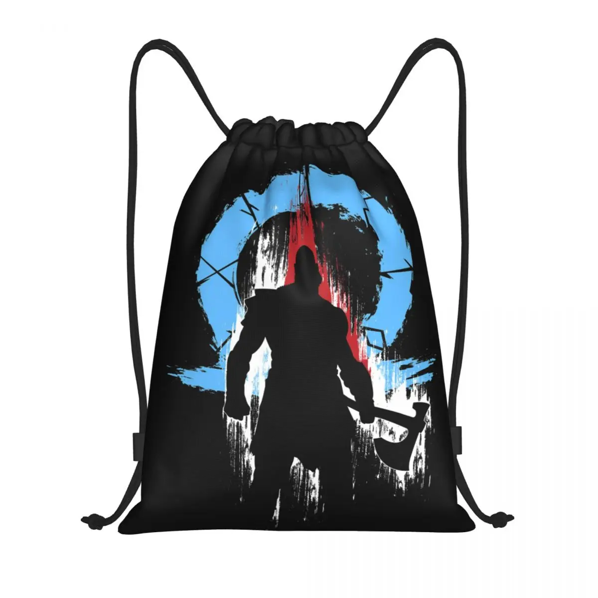 

God Of War Runes 11 Drawstring Bags Gym Bag Graphic Backpack Funny Novelty Rucksack Schools