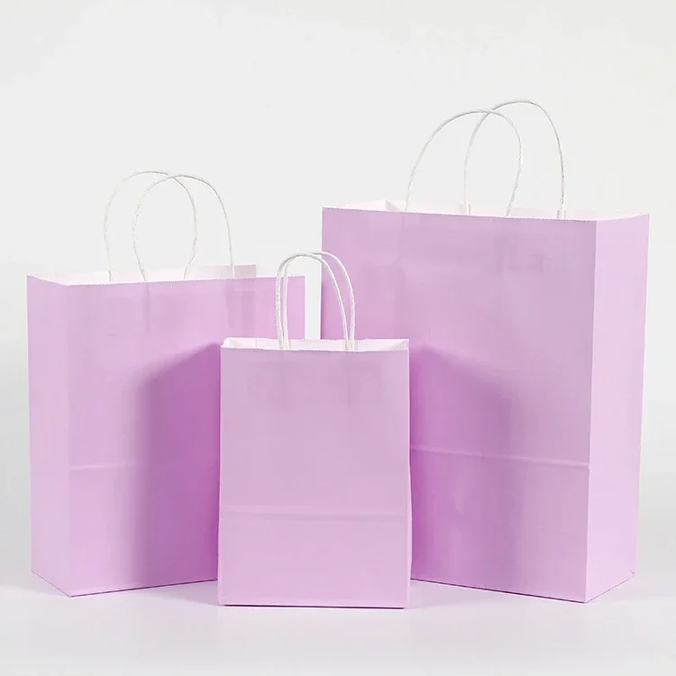 thumbnail image 1 of 10/30/50 piezas Bolsas de papel Bolsas de embalaje de regalo de dulces Decoración de fiesta de cumpleaños de Navidad para niños Suministros para baby shower Decoración de boda, 1 of 5