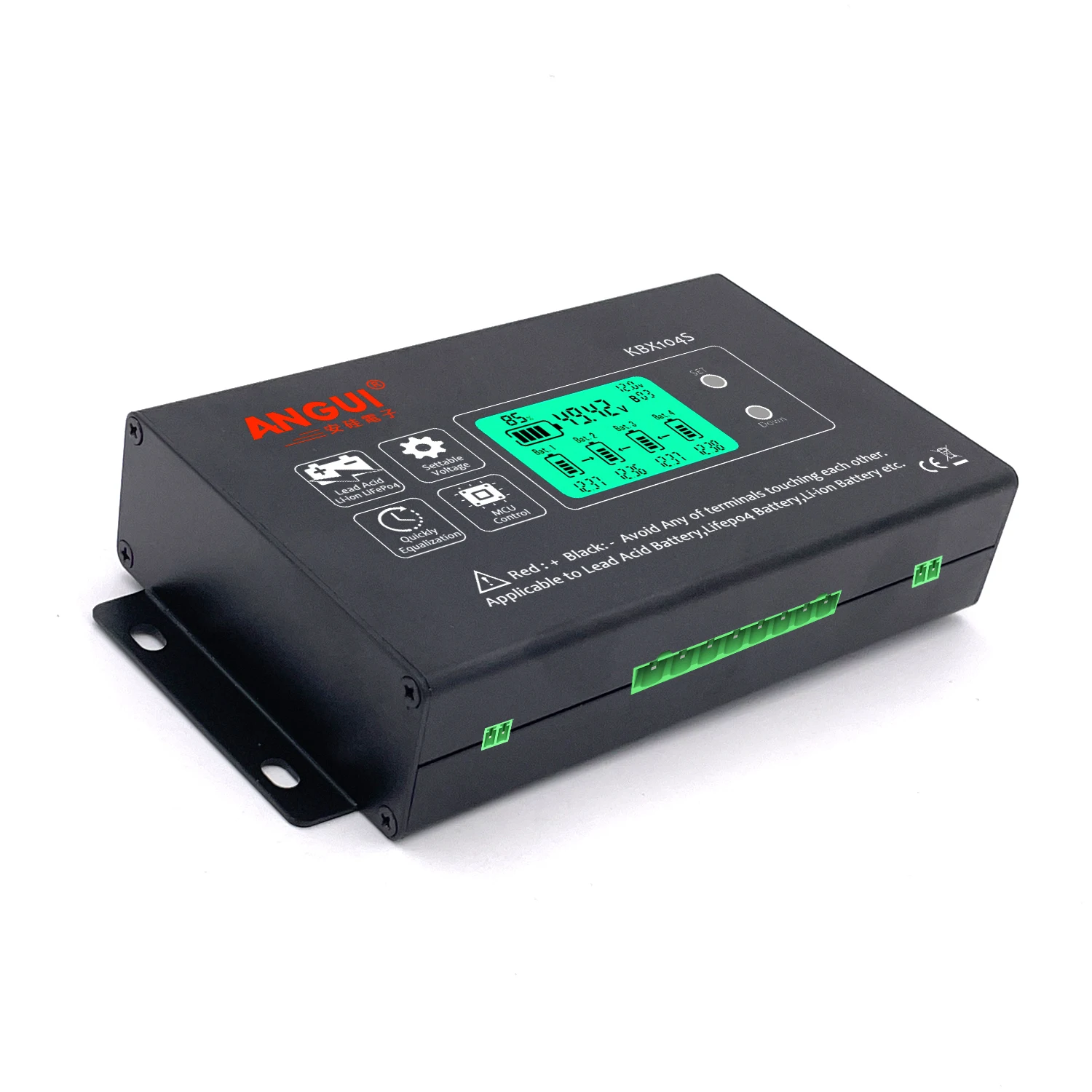 ANGUI KBX102S KBX104S 12V 24V 36V 48V 96 VBattery Equalizer LCD Active Gel AGM Lead Acid Li li-ion LiFePO4 4S 4P