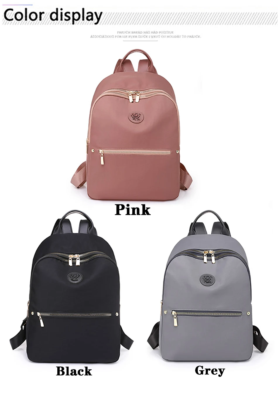 Stylish Backpacks best of sale  New Designer Oxford Cloth Backpack Women's Multifunctional Anti Theft Shoulder Bags Suitable For Girls School Simple School Bags cool everyday backpacks
