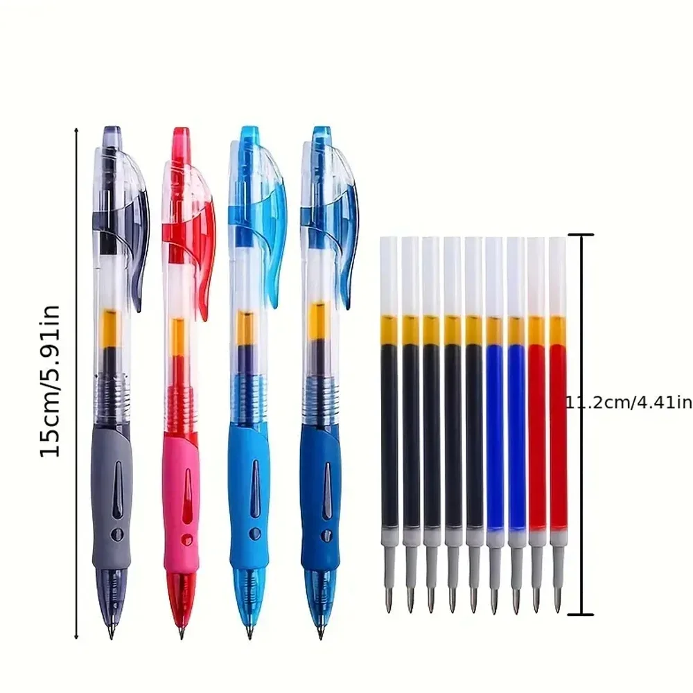 1-63Pc Retractable Gel Pens Set Black/red/blue Ink Ballpoint for Writing 0.5mm Refills Office Accessory School Supply Stationery - Image 6