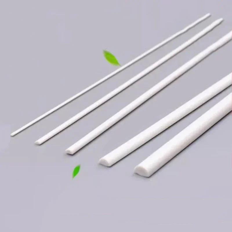 500mm ABS Half Round Rod Model Toys Diorama Sand Table Architecture Building Materials 1mm-6mm Plastic Stick Model Making Kits