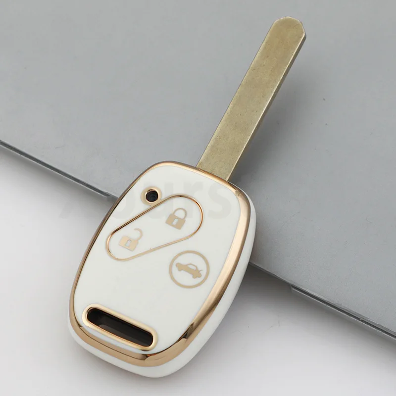 Key Case 2/3/4 Buttons Car Remote Shell Holder Fob For Honda Accord Civic CRV CR-V Pilot Insight Ridgeline TPU