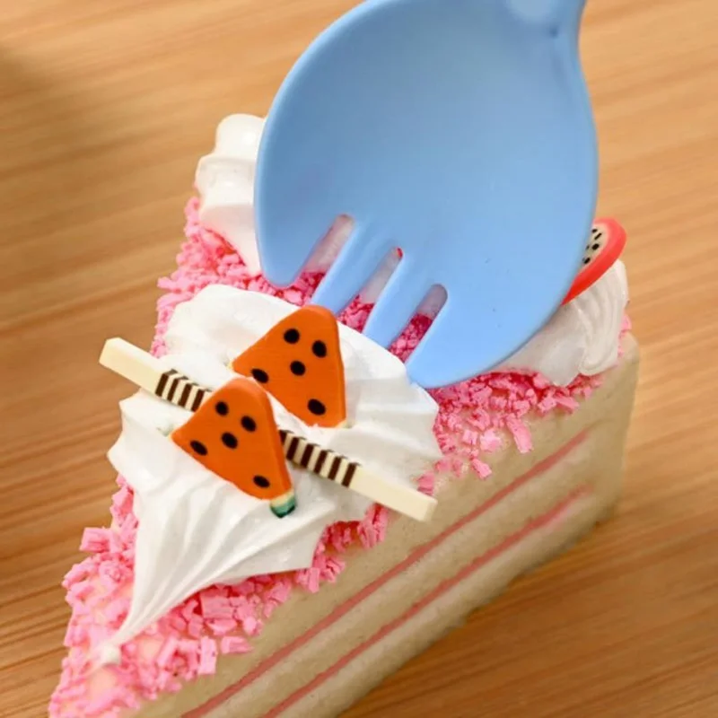 Party Disposable Tableware 100pcs/set Disposable Plastic Spoons Forks for Cake Ice Cream Salad Fruit Dessert Soup Tea Coffee Party Cake Baking Shop Supply