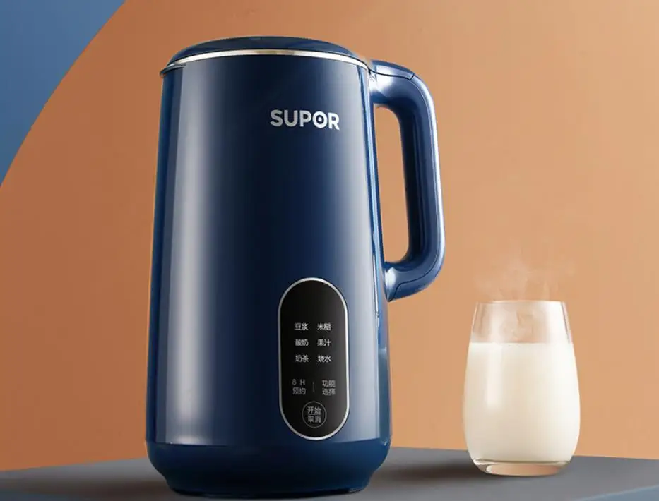 NEWEST supor DJ10B-P19 1L home soy bean milk machine household soymilk maker juicer yogurt milk tea stainless steel mini diy