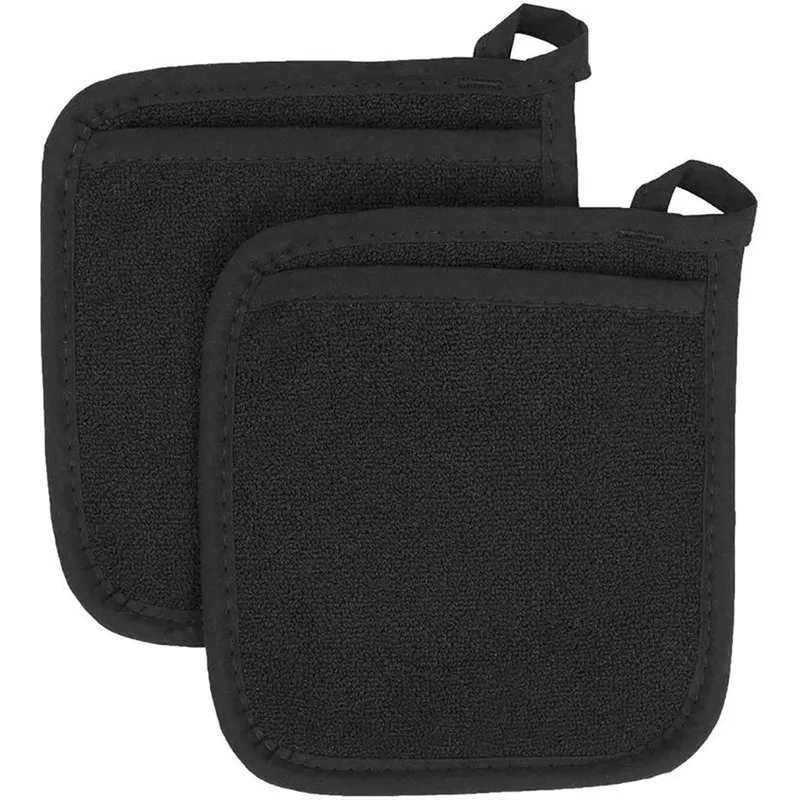 2 PCS Baking Gloves Anti-scalding Microwave Oven Terry gloves Collection Kitchen Accessories Cloth Potholder