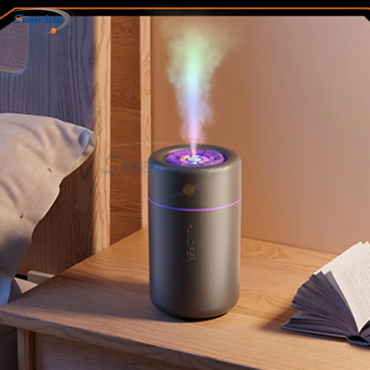 Mini Air Humidifier USB Electric Aroma Essential Oil Diffuser Purifier Aromatherapy Mist Maker Color Lights For Car Home Bedroom 3