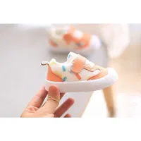 Baby Girls Boy Colourful Polka Dot Trainers For With Rubber Soles Non-slip  Anti-bumping Toes Infant Toddler First Walkers 2