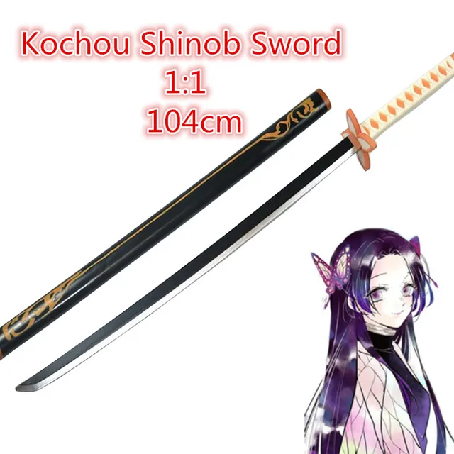 104cm Kimetsu no Yaiba Sword Weapon Demon Slayer Rengoku Kyoujurou Cosplay Sword 1:1 Anime Ninja Knife PU toy 4