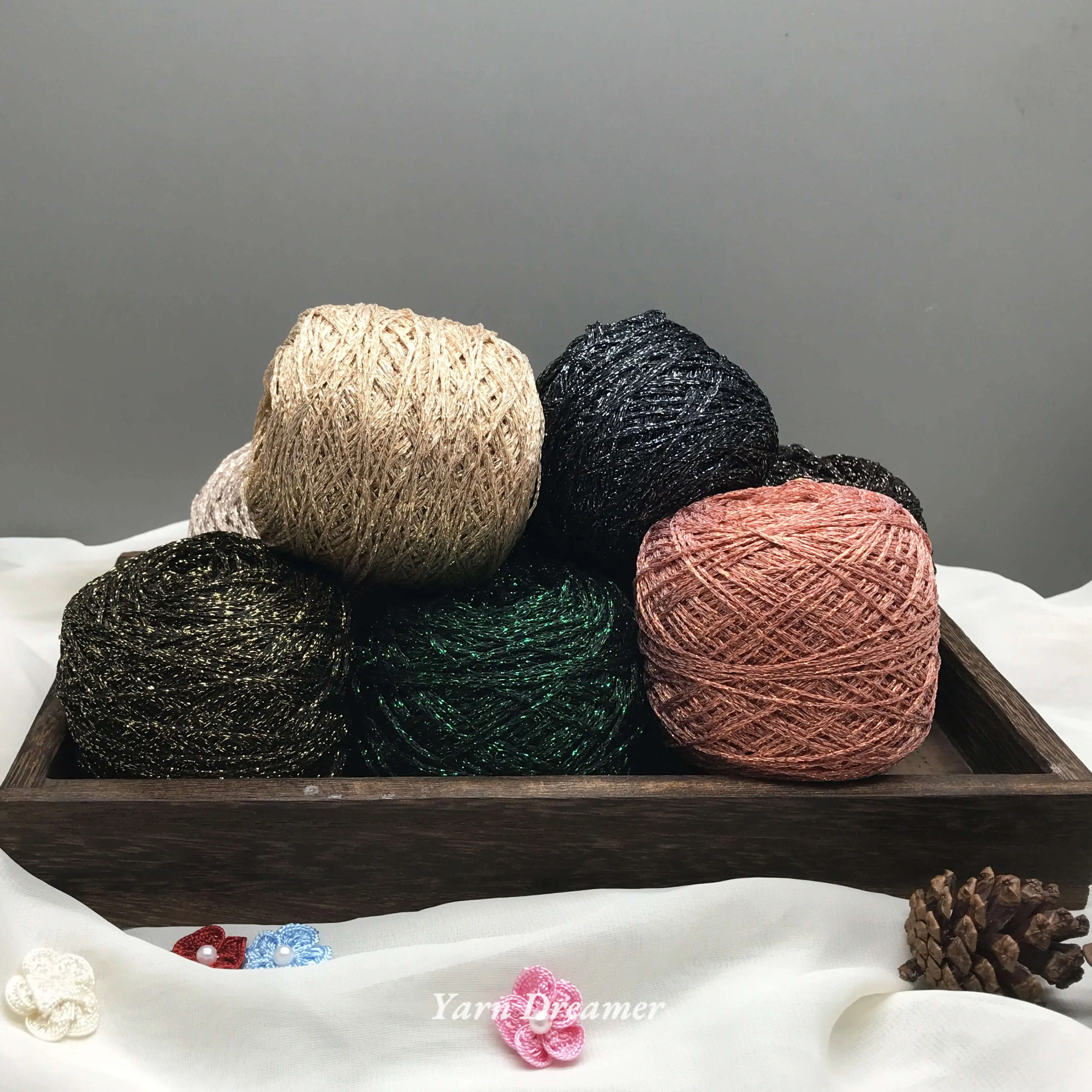 14 Colors Glitter Yarn 200g Crochet Yarn  Golden Yarn for Crochet  Silver Yarns for Knitting and Crochet 2