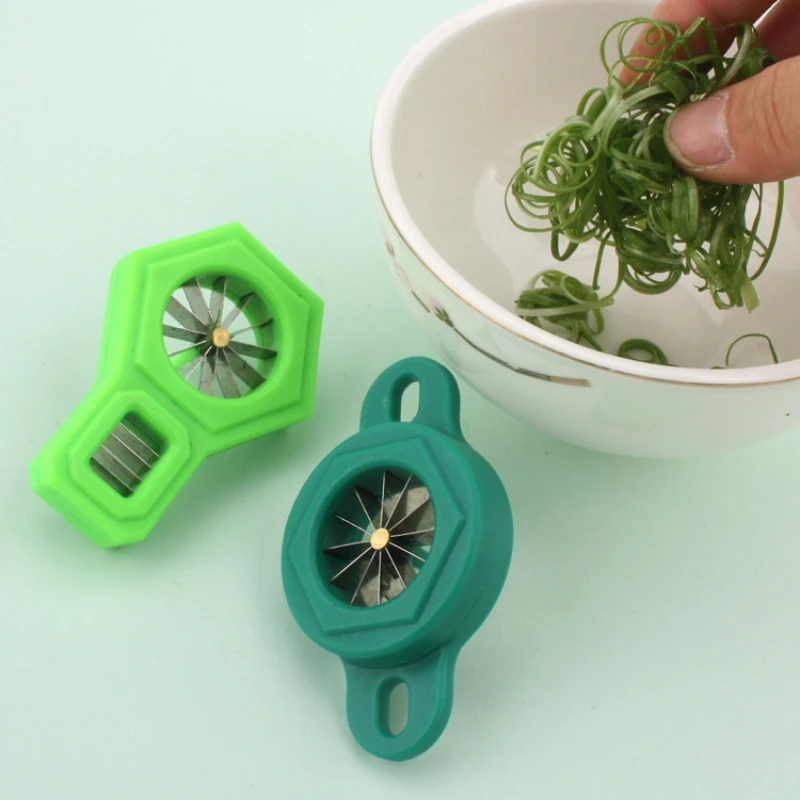 New Green Onion Easy Slicer Shredder Plum Blossom Cut Green Onion Wire  Drawing Kitchen Superfine Vegetable Shredder - AliExpress