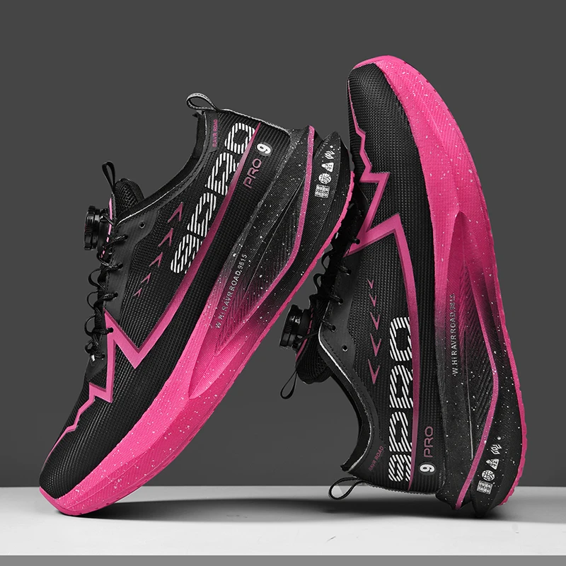 Unisex Breathable Mesh Running Shoes with Shock-Absorbing Sole
