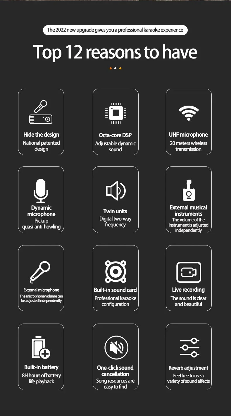 YYHC 2024 휴대용 블루투스 스피커, 야외 노래와 춤추는 풀 레인지 100W 스피커, 100W, 인기 판매