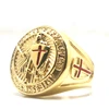 316L Stainless Steel Saint Paul Ephesians "Put On The Whole Armor Of God" Cross Knight Black Ring 5