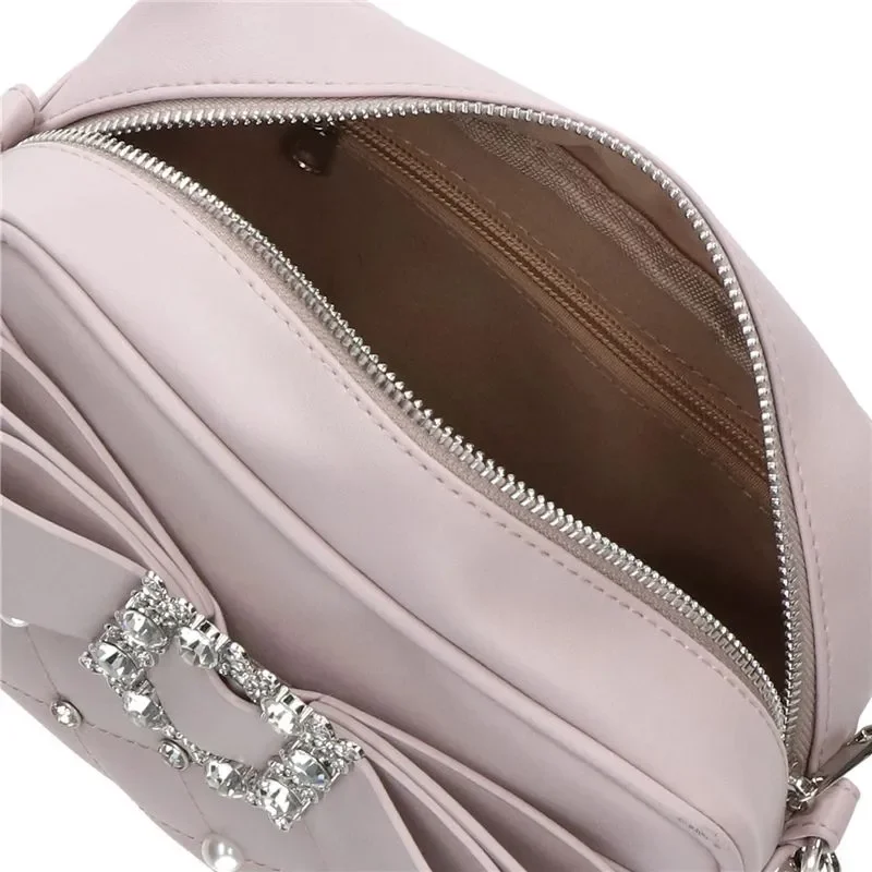 รูปสินค้า กระเป๋าสะพายข้างลายเพชรประดับมุก รุ่น Sweet Knot Pearl