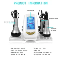40K Ultrasonic Cavitation Slimming Machine 3 In 1 Skin Care Tighten Anti-wrinkle Body Slimming Weight Loss Device 2