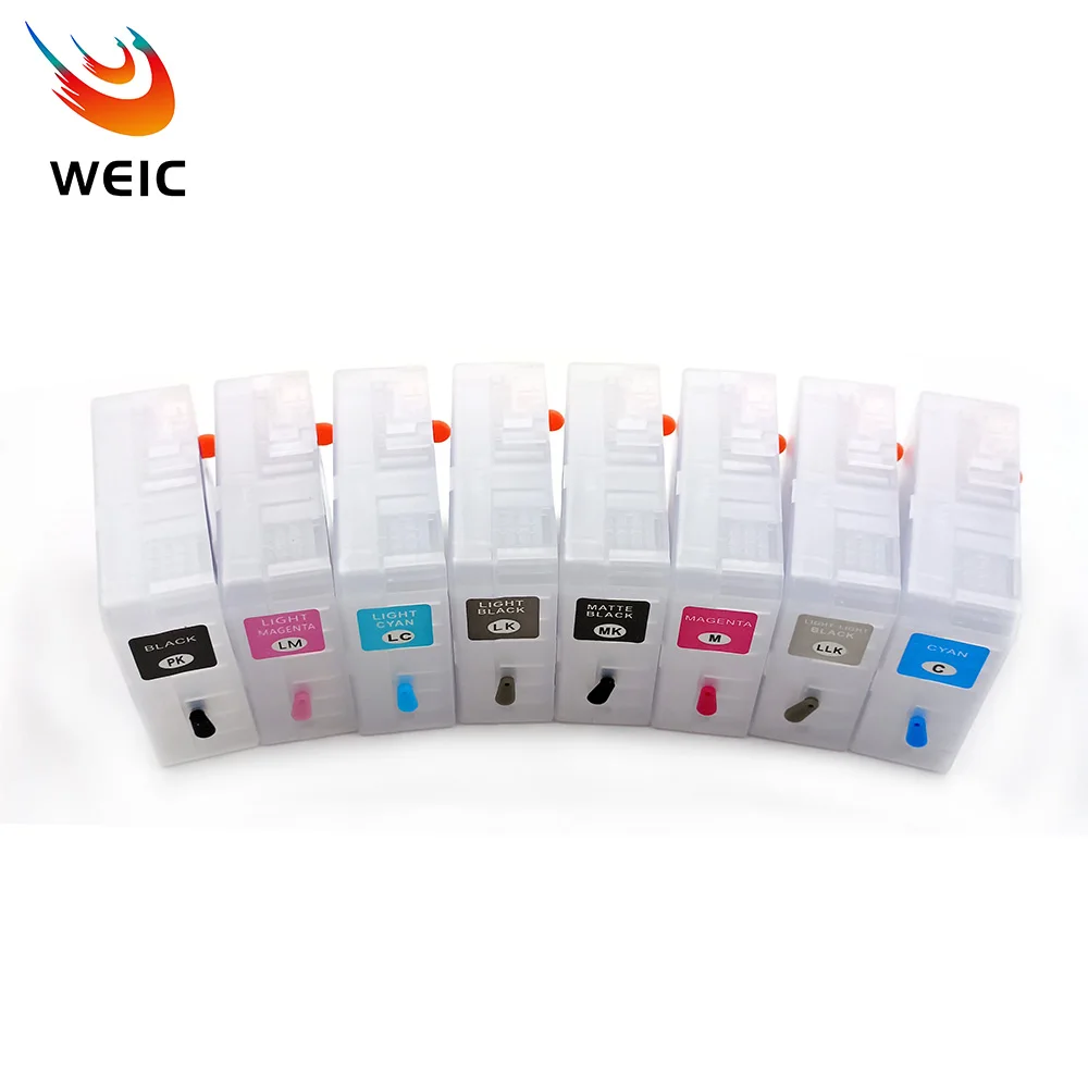 58 T5801-T5809 Empty Refill Ink Cartridge for Epson Stylus Pro 3800 3880 3880C 3800C Printer No Chip,ink cartridge
