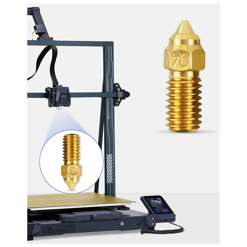 Elegooneptune 3D 프린터 부품 액세서리, 고온 0.4 Mmnozles 키트, Forneptune 4 Pro에 적합, 10PCs