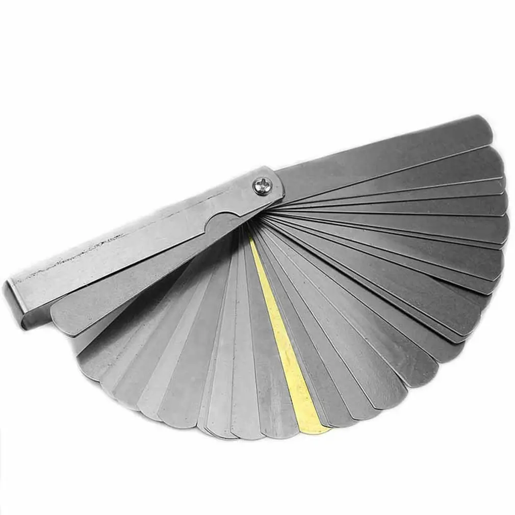 Description Picture 4 of item32 Blades Universal Metric and Imperial Thickness Gage Set Tappet Valve Stainless Steel Feeler Gauges Gap Measuring Tool