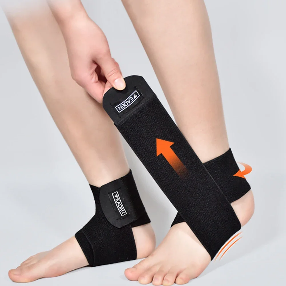 Ankle Support Ankle Straps Fitness Ankle Straps Ankle Support Brace Ankle Wrist Cuffs Ankle Wrist Weights 1Pcs Ultrathin High-Elastic Ankle Wrap Adjustable Compression Ankle Support Brace for Running,Football,Basketball,Tennis,Sprains