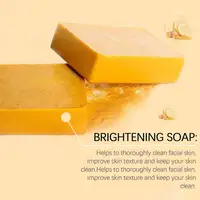 Savon au curcuma 100g, savon au citron et à l'acide kojique, savon pour la douche et le visage, soin du corps, nettoyant pour le visage, savon au curcuma pour le corps et le visage 5