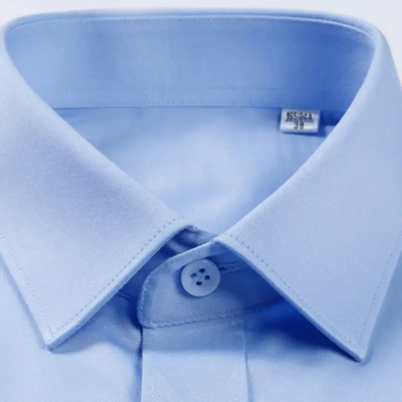 New men's short-sleeved shirt spring and summer long-sleeved formal business wear breathable high-quality work clothes 6