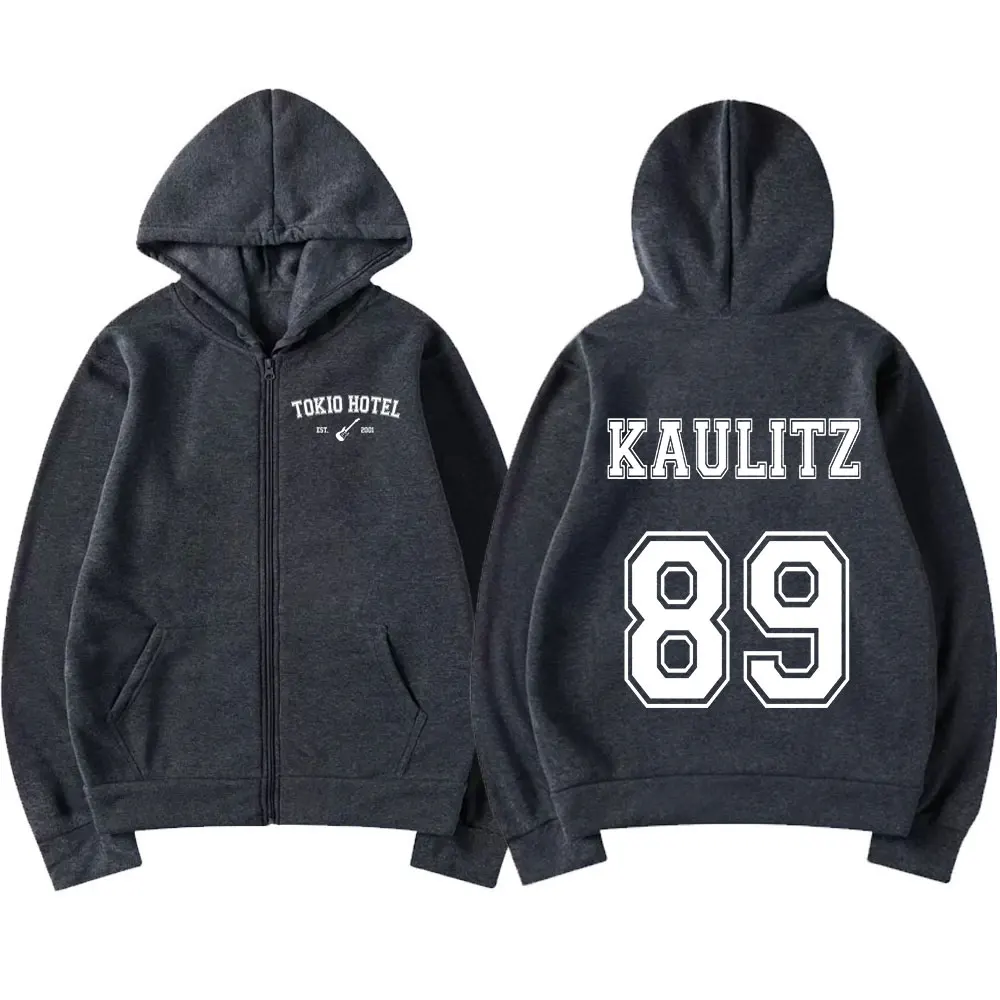 Rock Band Tokio Hotel Kaulitz Zipper Hoodies Men's Clothing Autumn