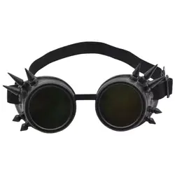 Steampunk Gothic Protective Motorcycle Goggles - Retro Costume Party Eyewear (E)