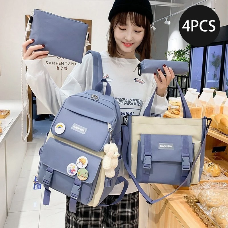 gat Bedoel Ingenieurs 4 In 1 Schooltas Voor Meisjes Multifunctionele Student Boek Tassen Grote  Capaciteit Tiener Meisje Schooltas Casual Vrouwen Rugzak| | - AliExpress