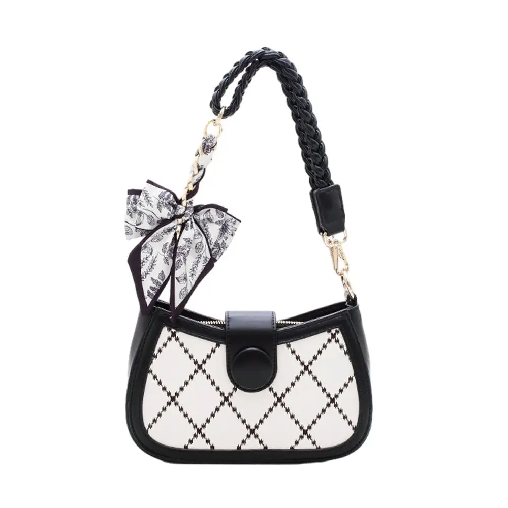 New Weave Soft Silk Scarf Keychain Bowknot Pendant Bag Charm Accessories Key Chain Fashion Car Key Holder Creative Gifts