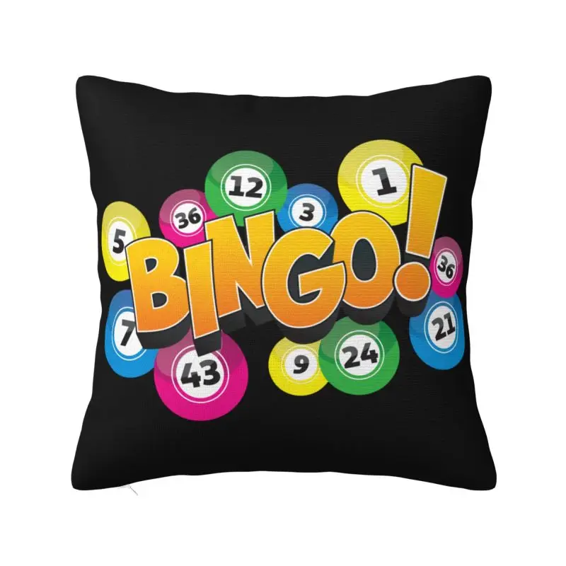 

Hot Game Bingo Nordic Throw Pillow Cover Living Room Decoration Car Cushion